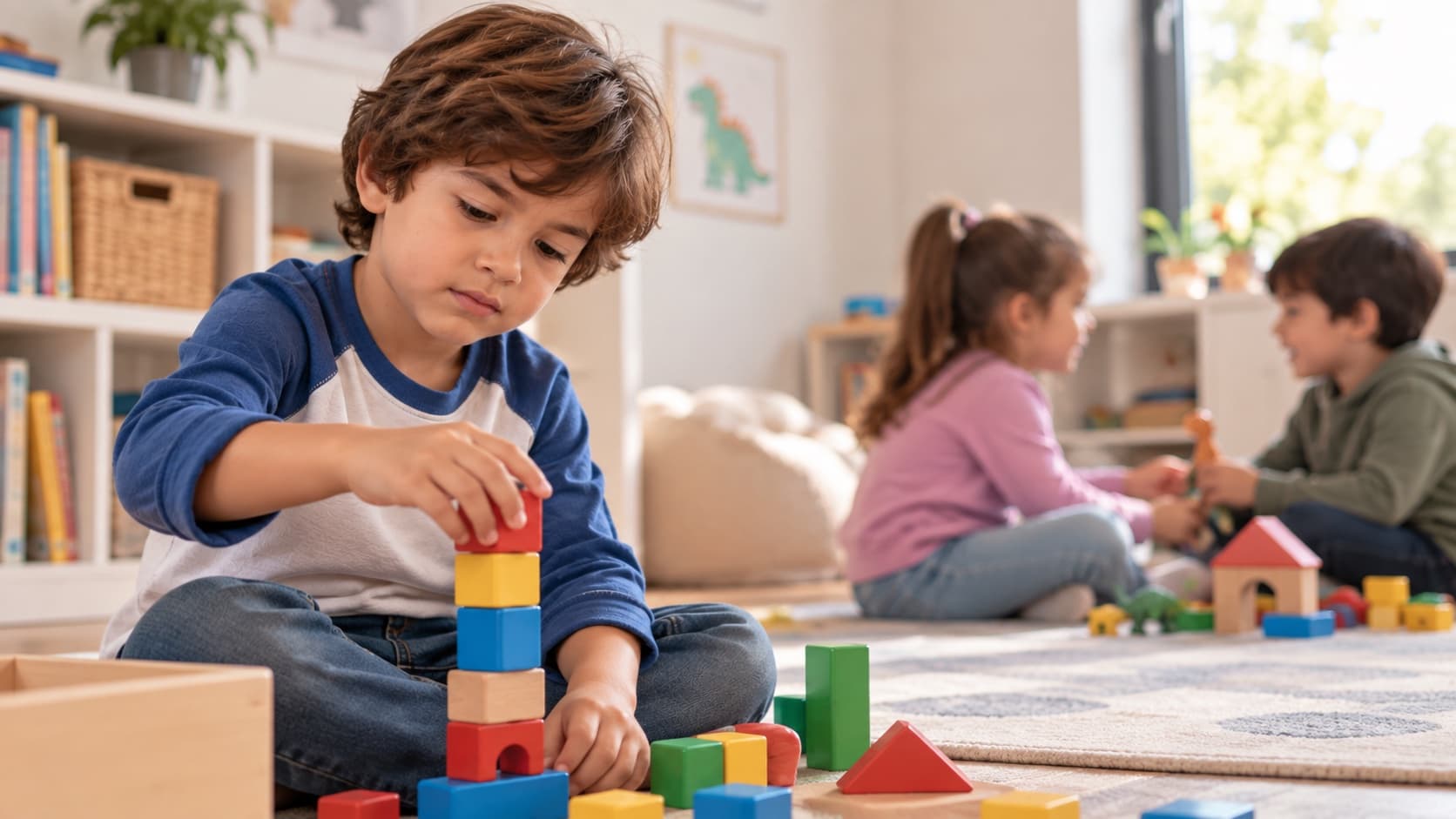 Niño jugando, aprendiendo a conectar con otros